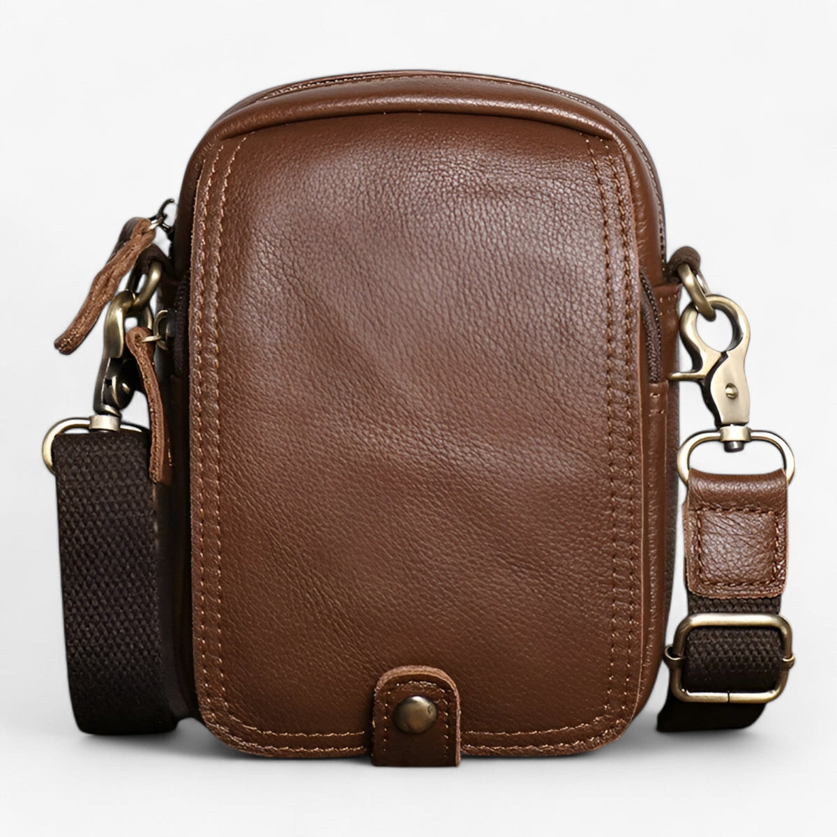 Sac Besogne Rétro Léger en Cuir de Bœuf