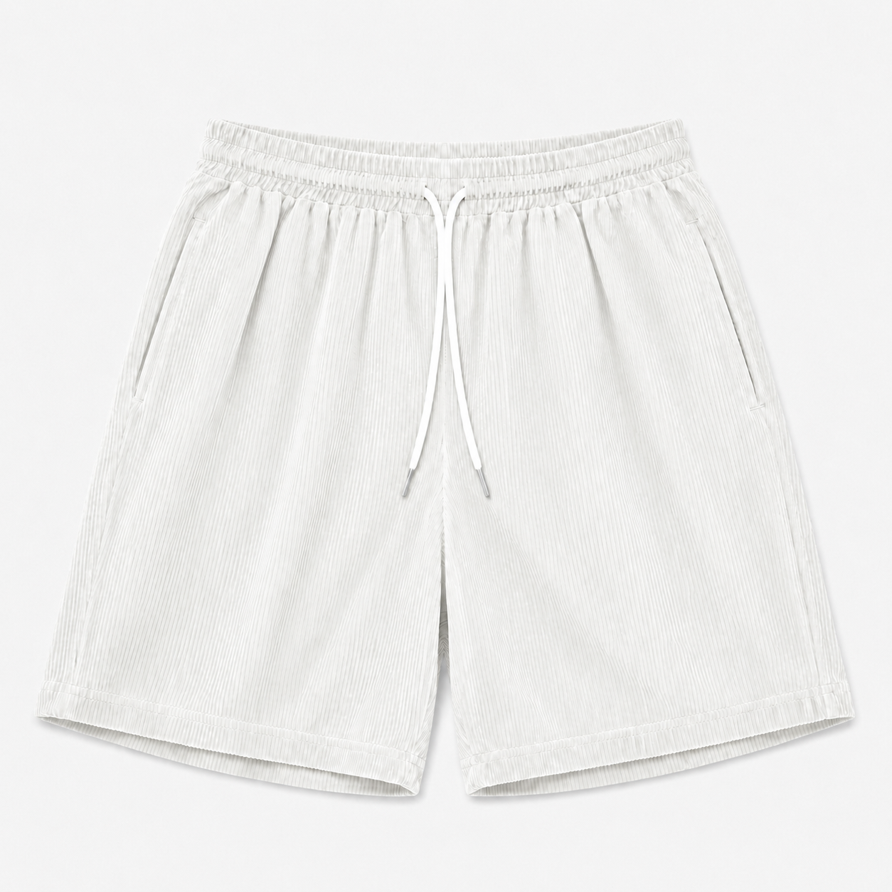 Let ribfløjlsshorts til kvinder med snøre - Komfort