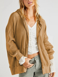 Sweat Femme Ample à Capuche Coton Autumn Collection