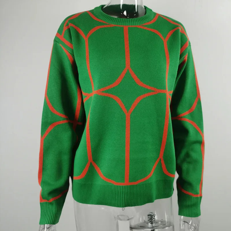 Sweat Shirt Femme Géométrique Chic 8