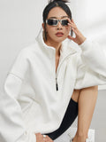 Sweat à Capuche Surdimensionné Femme Polyester