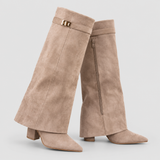 Bottes Hautes en Suede de Luxe pour Femmes