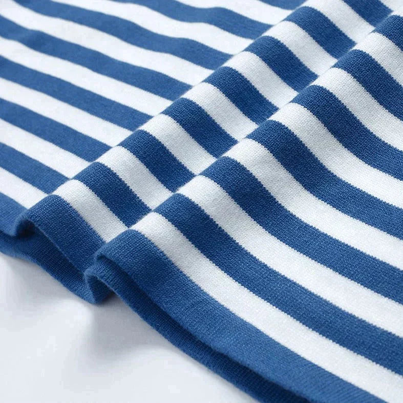 Tee Shirt Manches Longues Femme Rayé Décontracté 5