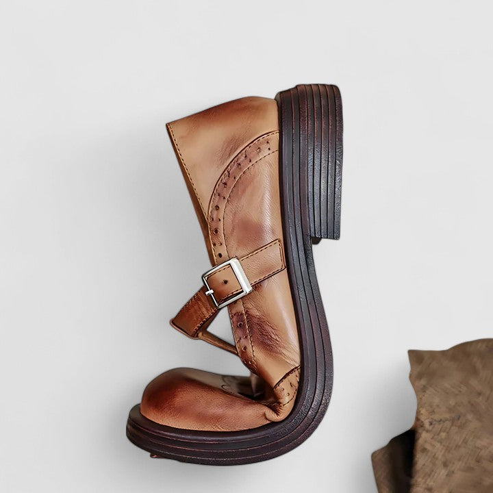 Chaussures Mary Jane Femme en Cuir - Style Classique Confort