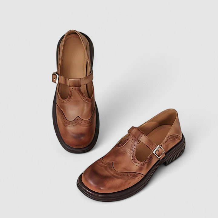 Chaussures Mary Jane Femme en Cuir - Style Classique Confort