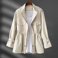 Veste Femme Ajustée Coupe-Vent Élégante pour Printemps/Automne