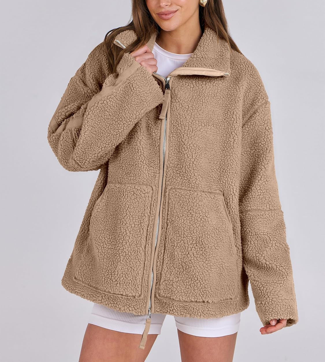 Veste Femme Chic En Fleece Élégante 8