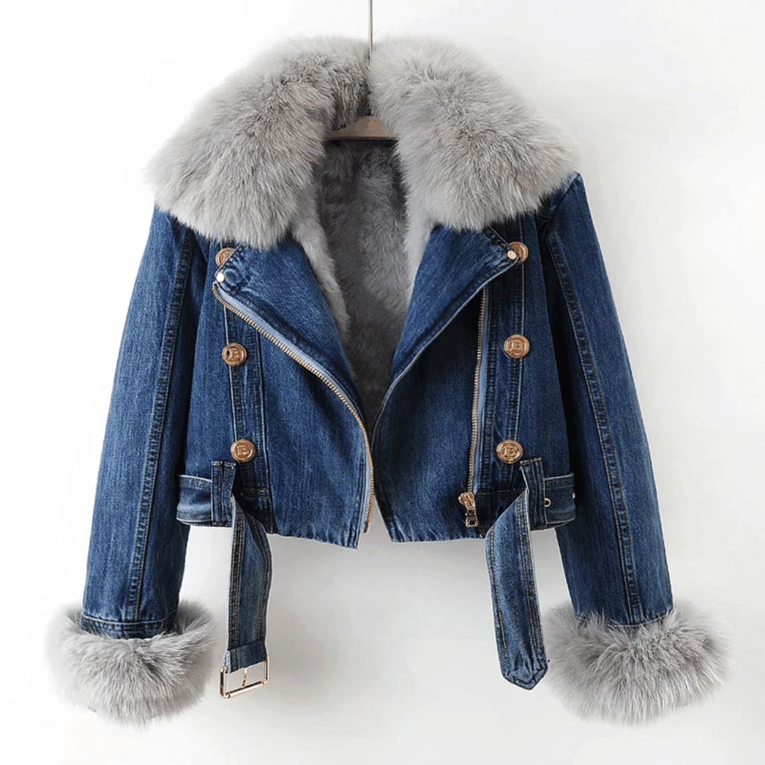 Veste Femme Chic en Jean Doublée 2