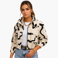 Kurze, funktionale Damenjacke Utility