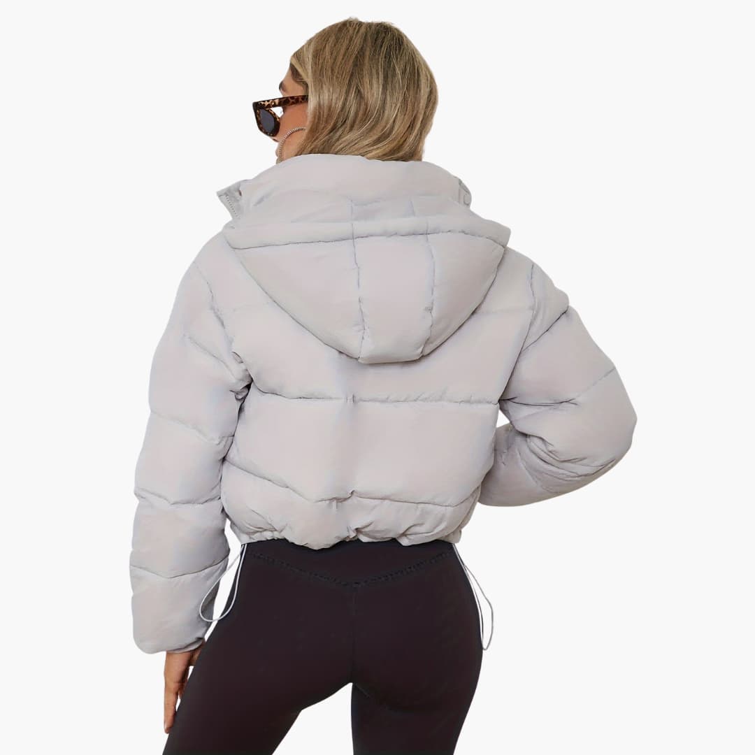 Veste Femme Courte Pratique à Capuche 5