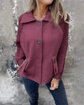 Lässige Damenjacke für Herbst und Winter