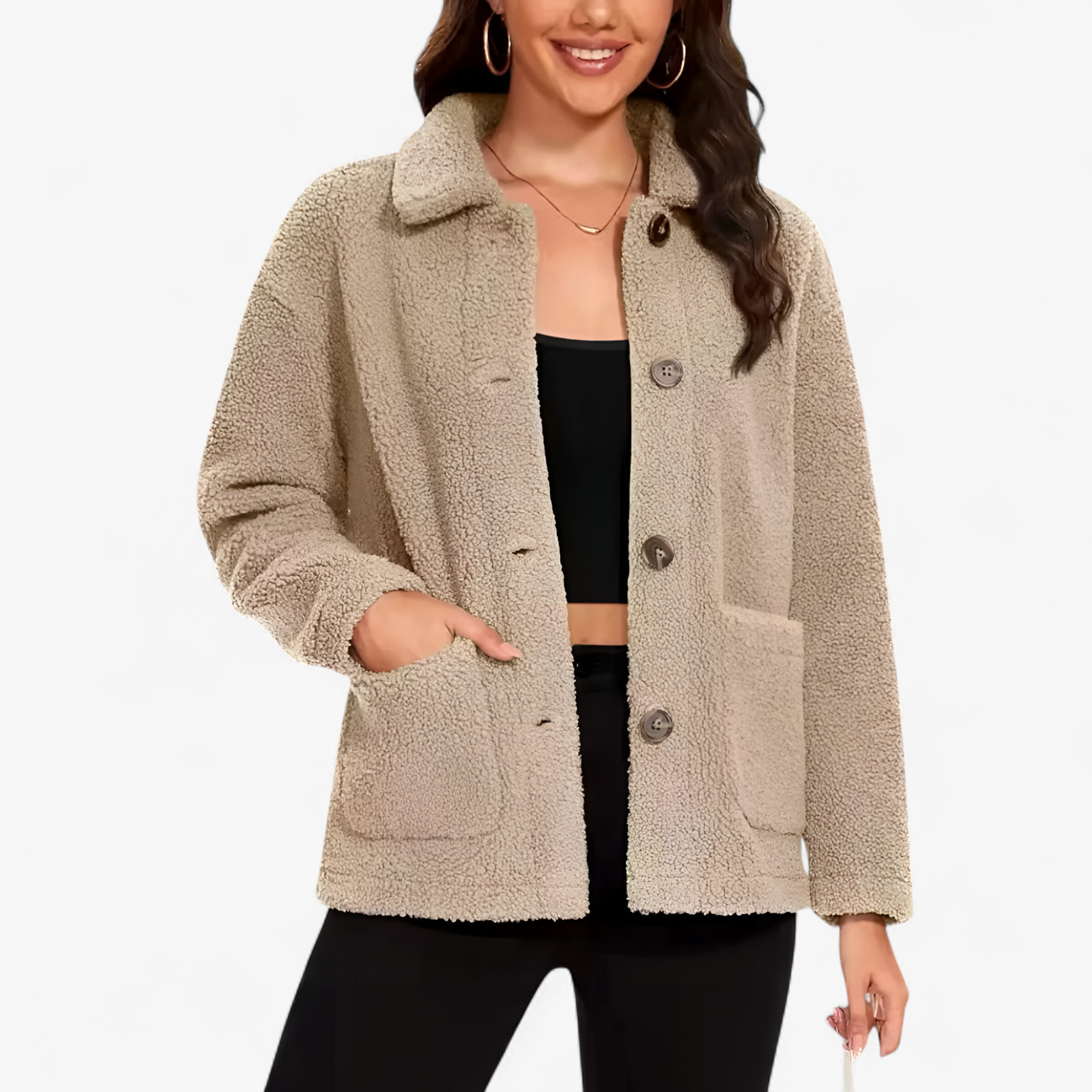 Damenjacke Wärme Komfort Polyester Herbstkollektion