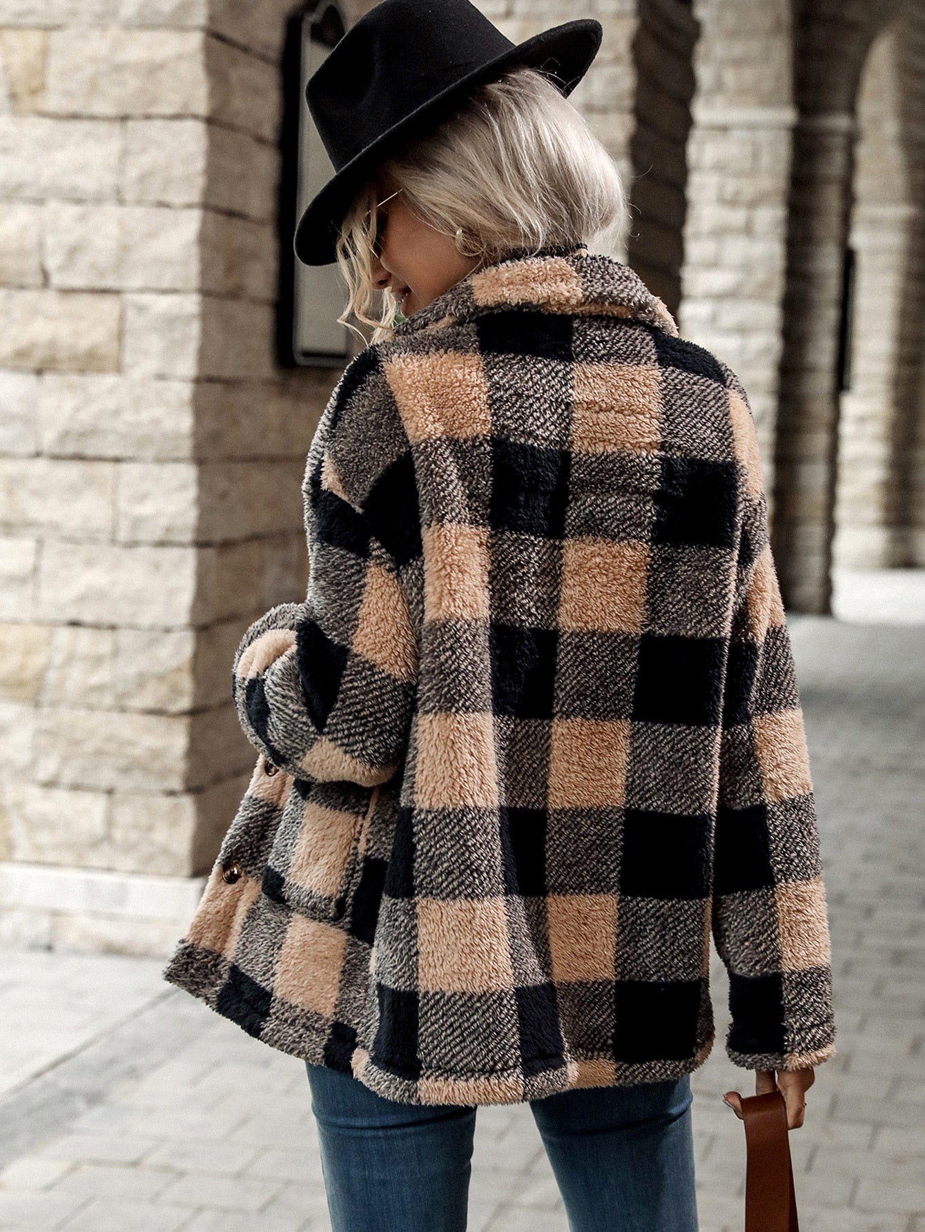 Veste Femme Élégante en Flanelle Chic 2