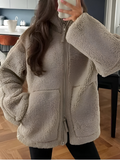 Veste en Peluche Élégante pour Femme Autumn Collection