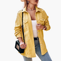 Veste Coupe en Velours Côtelé Femme