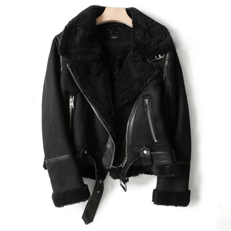 Veste Femme Hiver Élégante en Daim 1