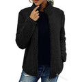 Veste polaire femme chaude et confortable avec zip frontal