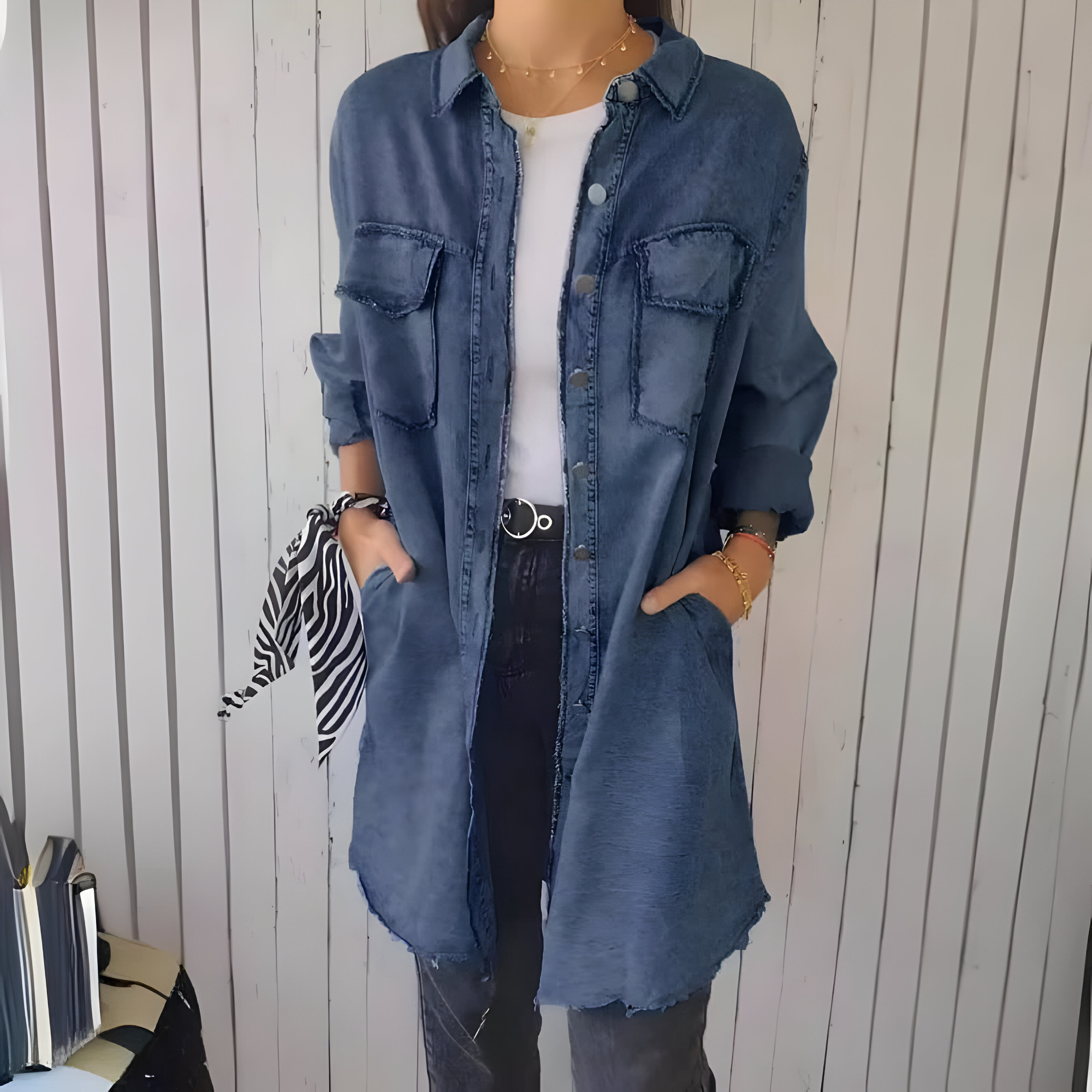 Lässige Damenjeansjacke Herbstkollektion