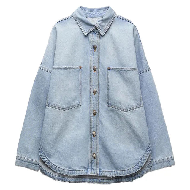 Veste en Jean Femme Décontractée Polyvalente 7