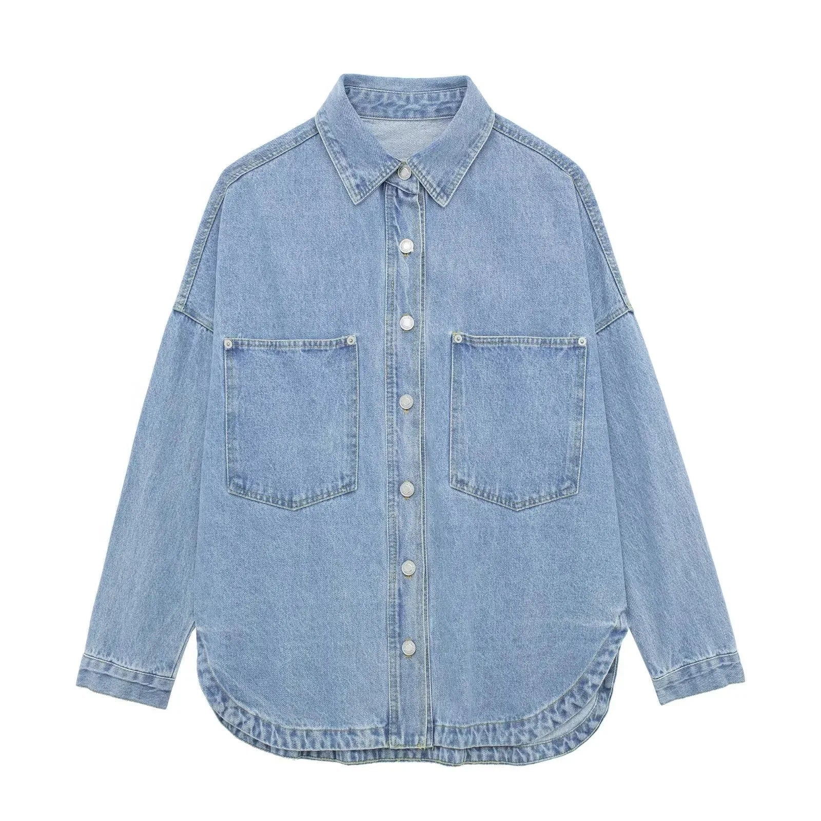 Veste en Jean Femme Décontractée Polyvalente 8
