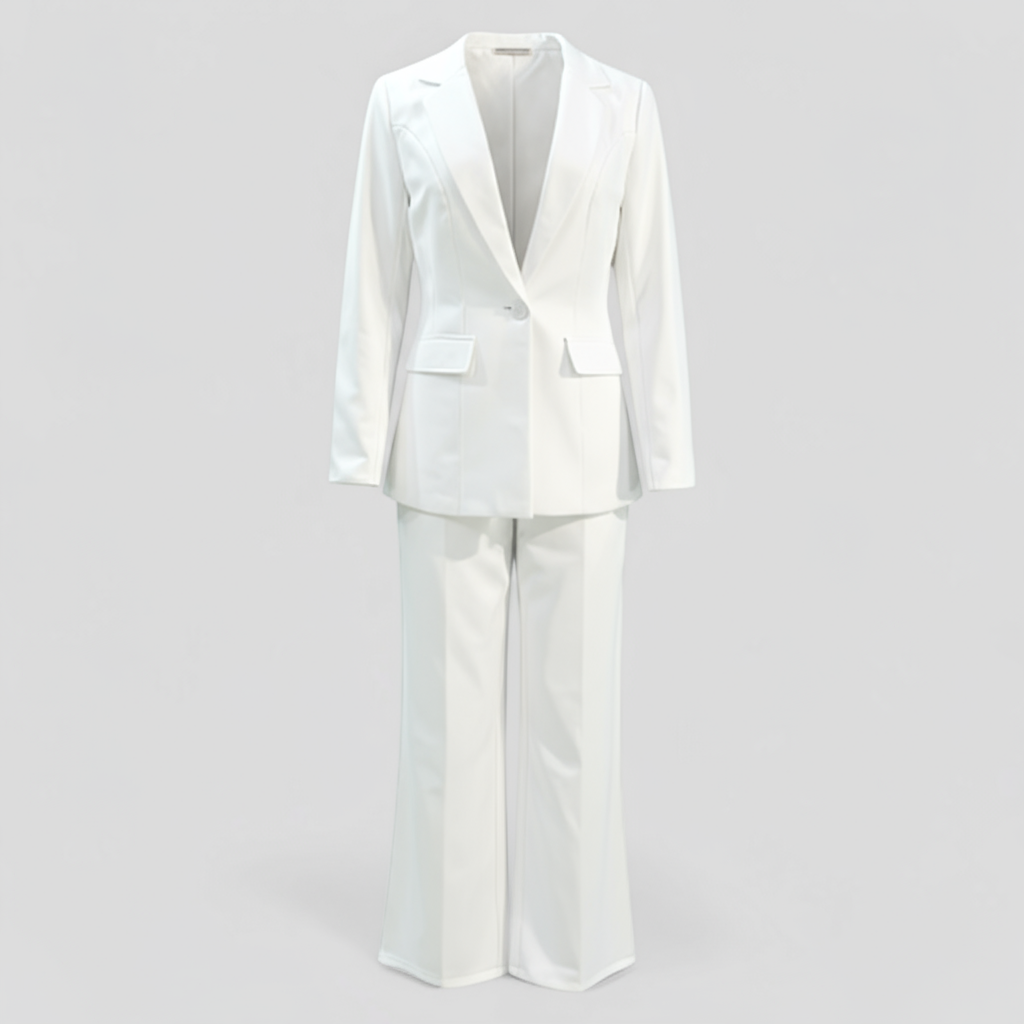 Damen Tailleur-Set mit Blazer und Polyesterhose