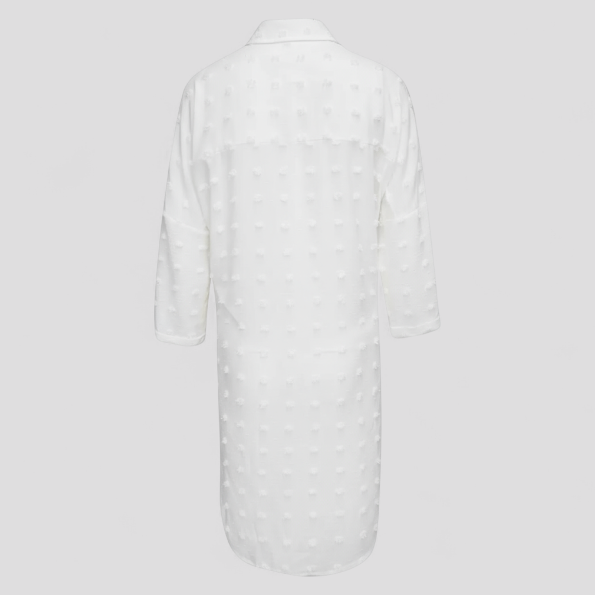 Damenbluse mit Punkten aus leichtem Stoff, feminine Mode
