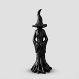 Statue de Jardin Sorcière - Figure Gardienne en Résine Artisanale