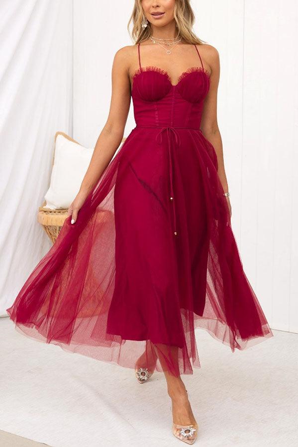 Elegantes langes Damenkleid aus Chiffon - Ideal für Abend, Ball,