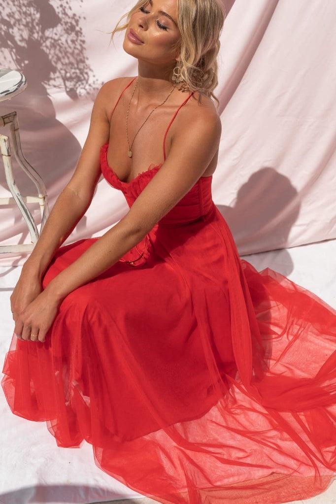 Elegantes langes Damenkleid aus Chiffon - Ideal für Abend, Ball,