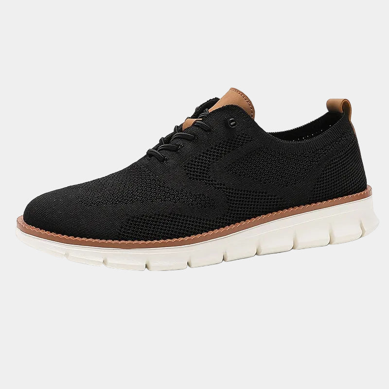 Sneakers da uomo con lacci in maglia - Nero - lacci men price_low scarpe uomo shoes sneakers summer - Armand & Fils