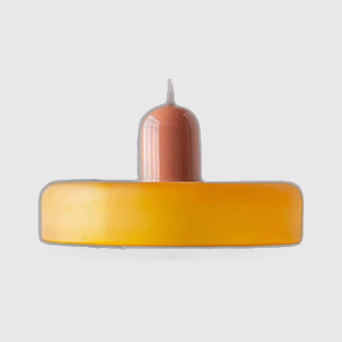Suspension en Verre Style Bauhaus avec Abat-Jour Anneau