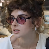 Ochelari de soare vintage polarizați din metal pentru femei