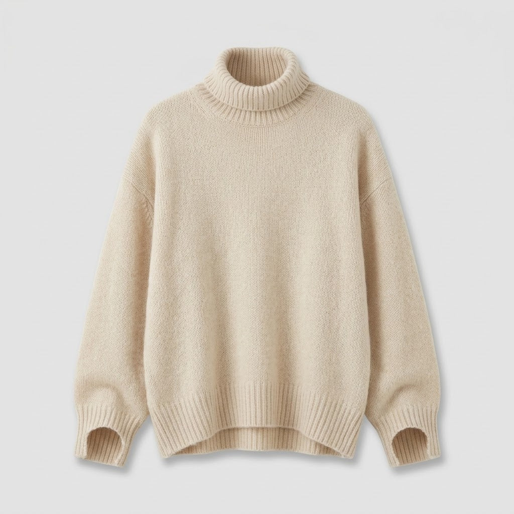 Pull en Cachemire à Col Roulé pour Femme