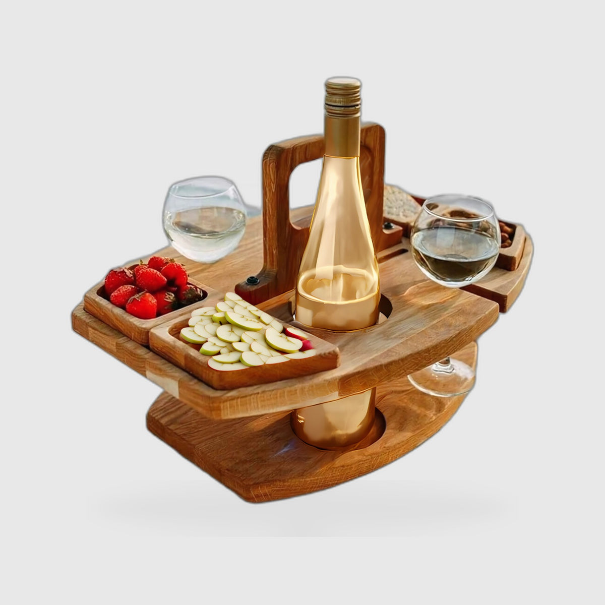 Table de Pique-Nique Pliable Compacte en Bois