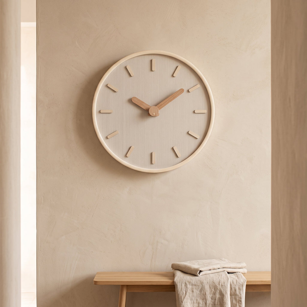 DashClock Horloge Murale en Bois Silencieuse