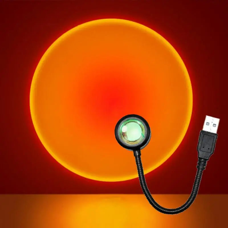 Lampe de Projection Coucher de Soleil – Lumière d'Ambiance Prisme Arc-en-Ciel