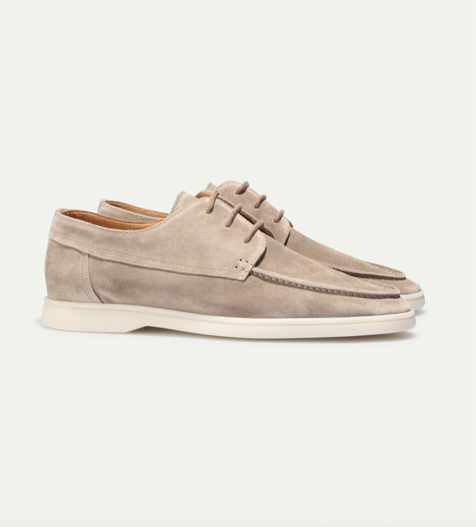 Derby da uomo con lacci - Cachi - men price_low scarpe derby scarpe eleg scarpe uomo shoes summer - Armand & Fils