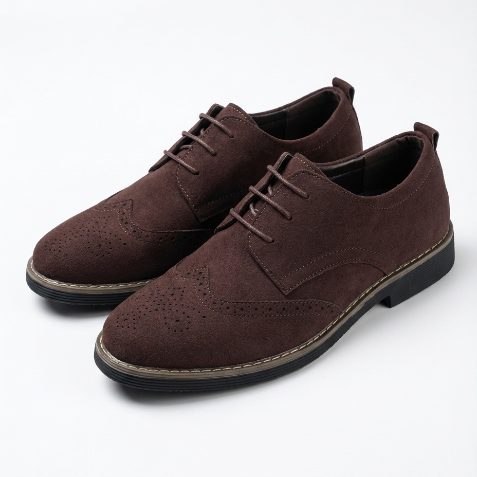 Derby da uomo perforate - Marrone - derby men price_low scarpe eleganti scarpe uomo shoes summer - Armand & Fils
