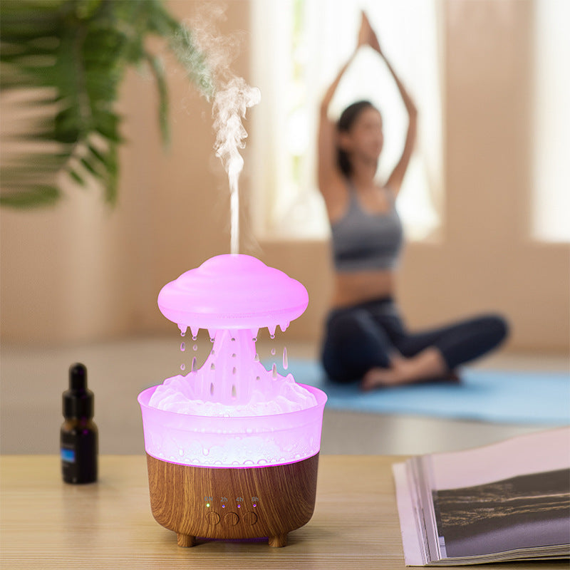Lampe Humidificateur Nuage de Pluie – Lumière LED avec Son de Pluie