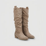 Bottes Hautes Elegantes en Daim Femme, Jill