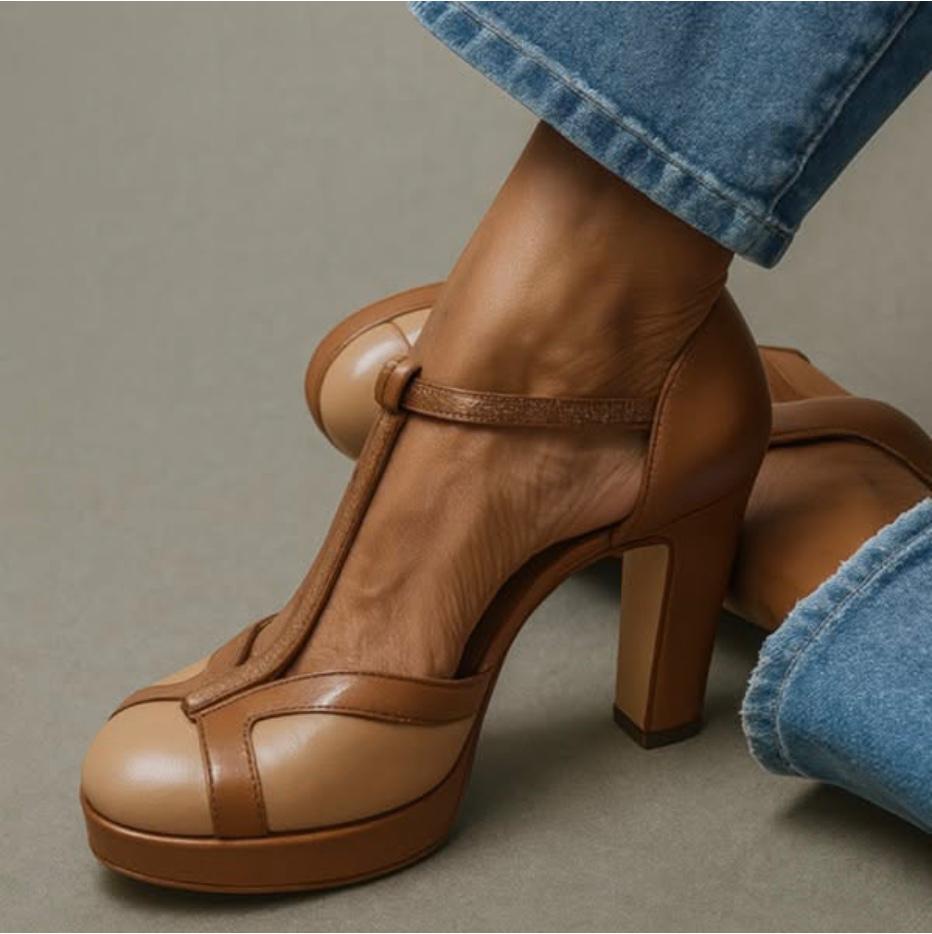 Sandales à talons pour femme - Confort orthopédique et style été