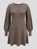 Robe Mini en Coton pour Femme Beige dresses Mode Féminine