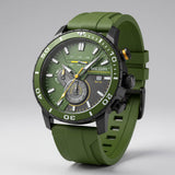 Chronograf hodinky 44mm, keramický rámeček, přesný quartz