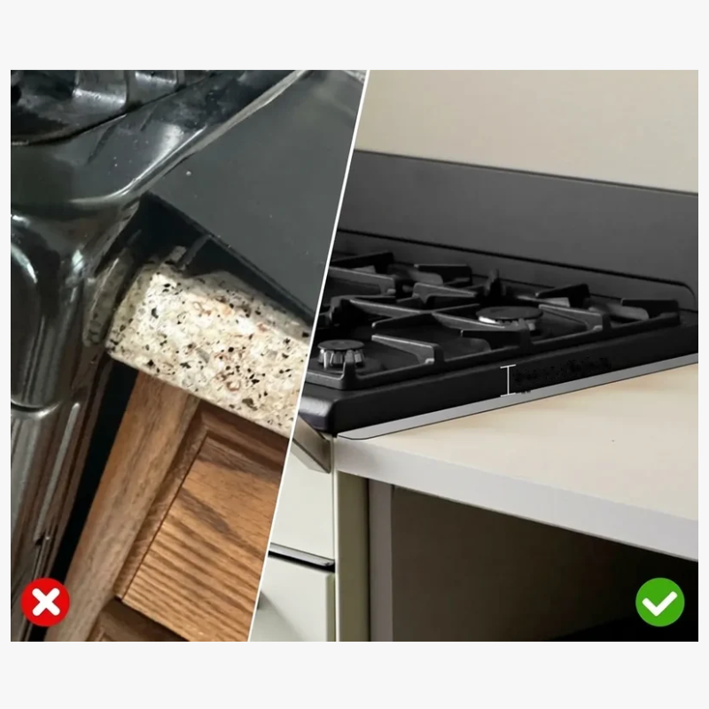 Protectores de juntas para cocina de acero inoxidable (2 piezas)