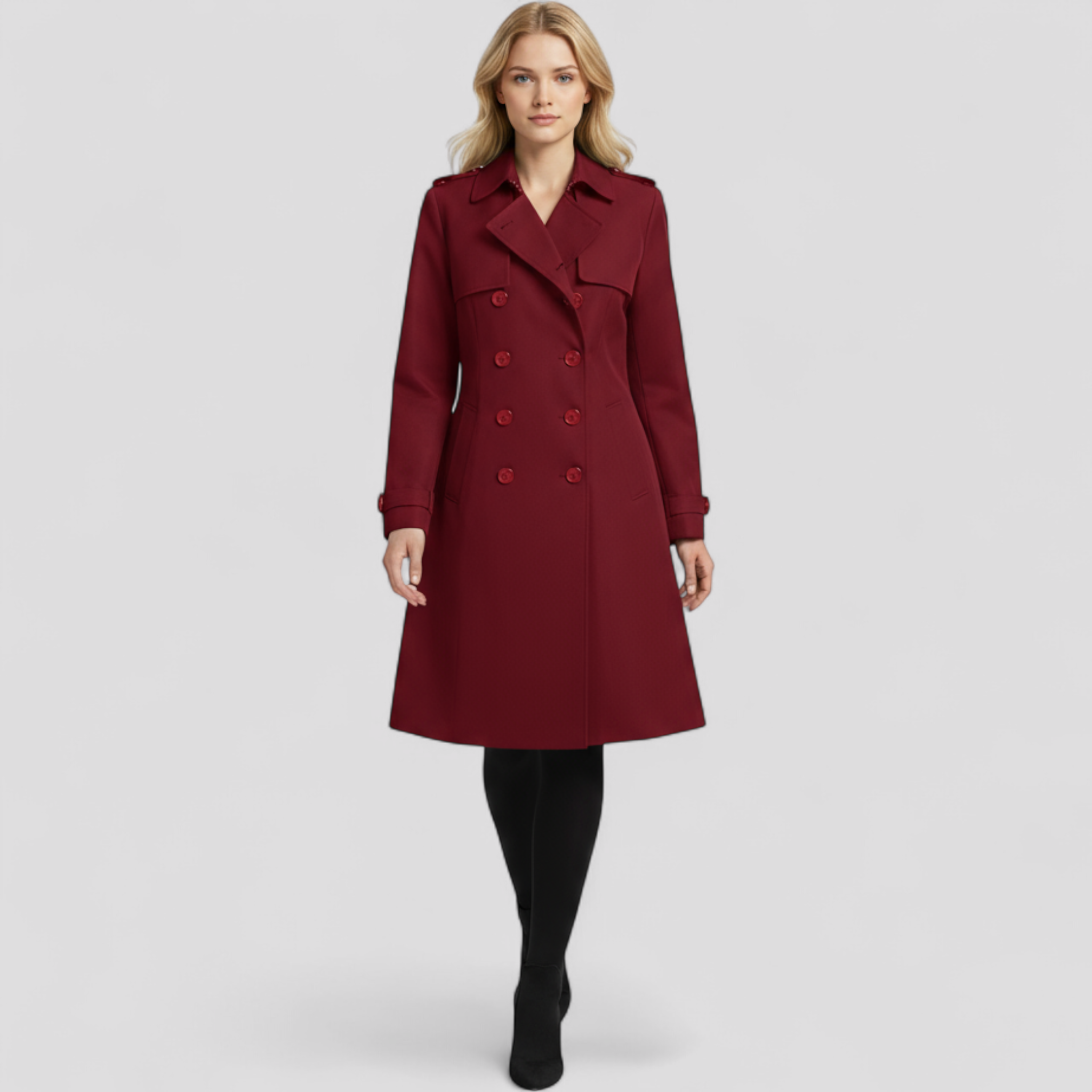 Trenchcoat Femme en Coton Ajusté Autumn Collection