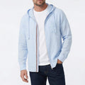 Pull à capuche léger en lin et coton pour homme et femme