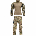 Ensemble Outdoor Homme - Manches Longues avec Pantalon Cargo Style Militaire
