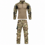 Ensemble Outdoor Homme - Manches Longues avec Pantalon Cargo Style Militaire
