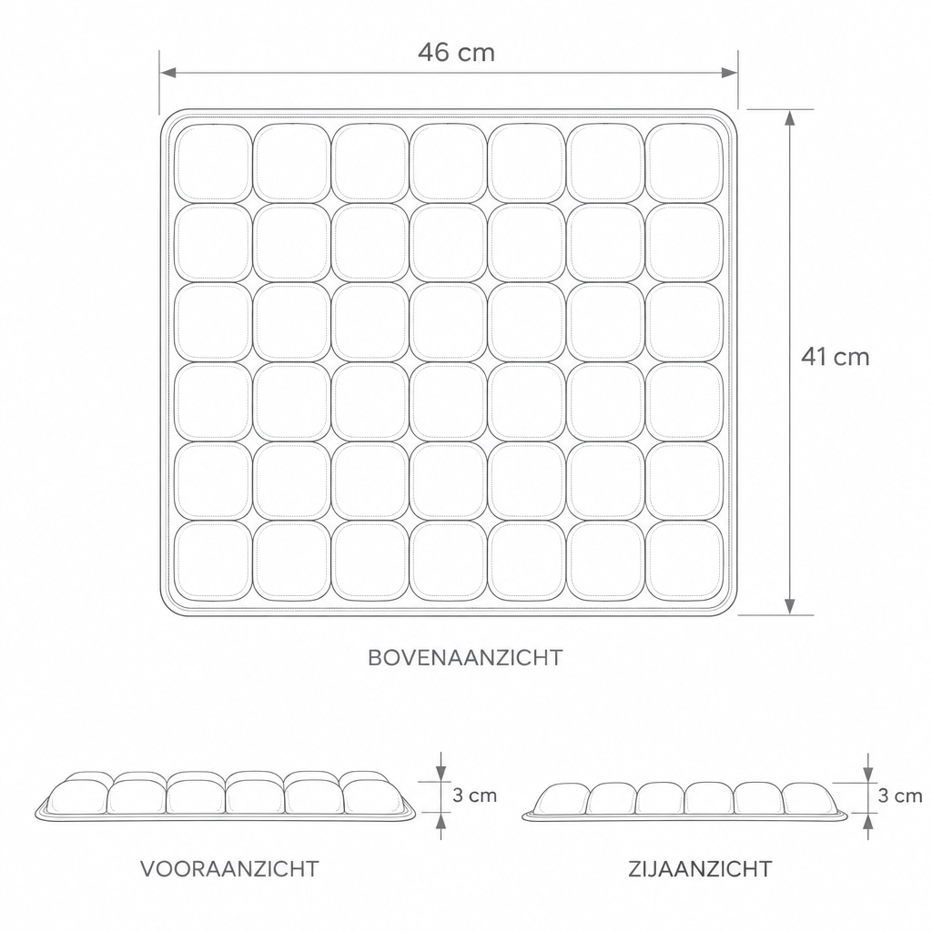Coussin de Siège Gonflable - Coussin d'Air Ergonomique avec 36 Cellules d'Air