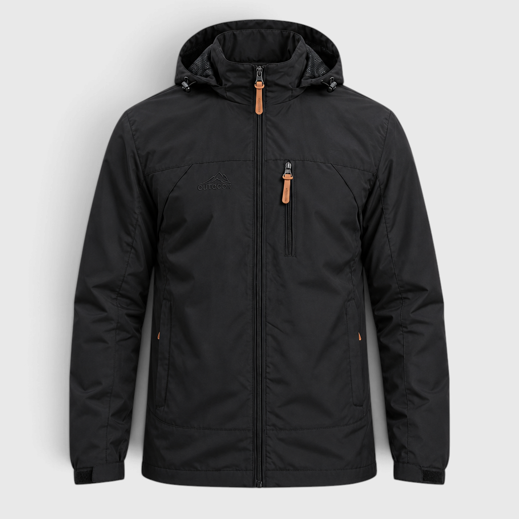 Veste de Randonnée Imperméable et Coupe-Vent pour Homme - Multiples Poches Zippées
